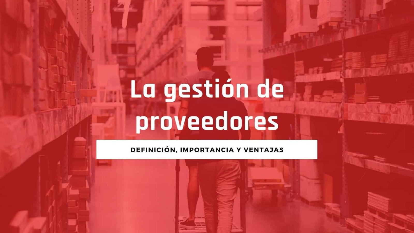 Gestión de proveedores o SRM