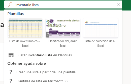 buscar la plantilla de inventario para realizar una gestión de stock en excel