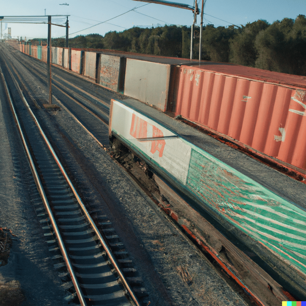 transporte de mercancías terrestre por tren